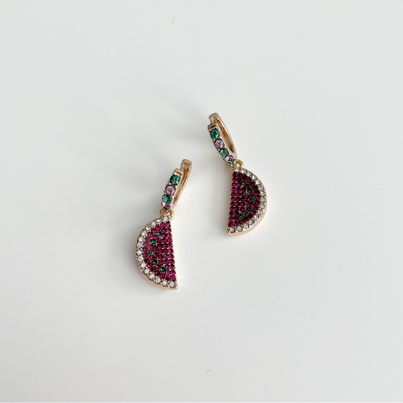 J. Crew Factory Jewelry - J. Crew Factory Watermelon Huggie Earrings